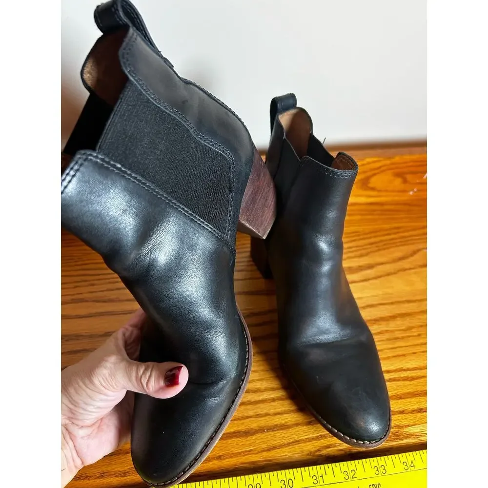 Madewell Size 10 Black Bootie The Regan JB307 Shoe Heel